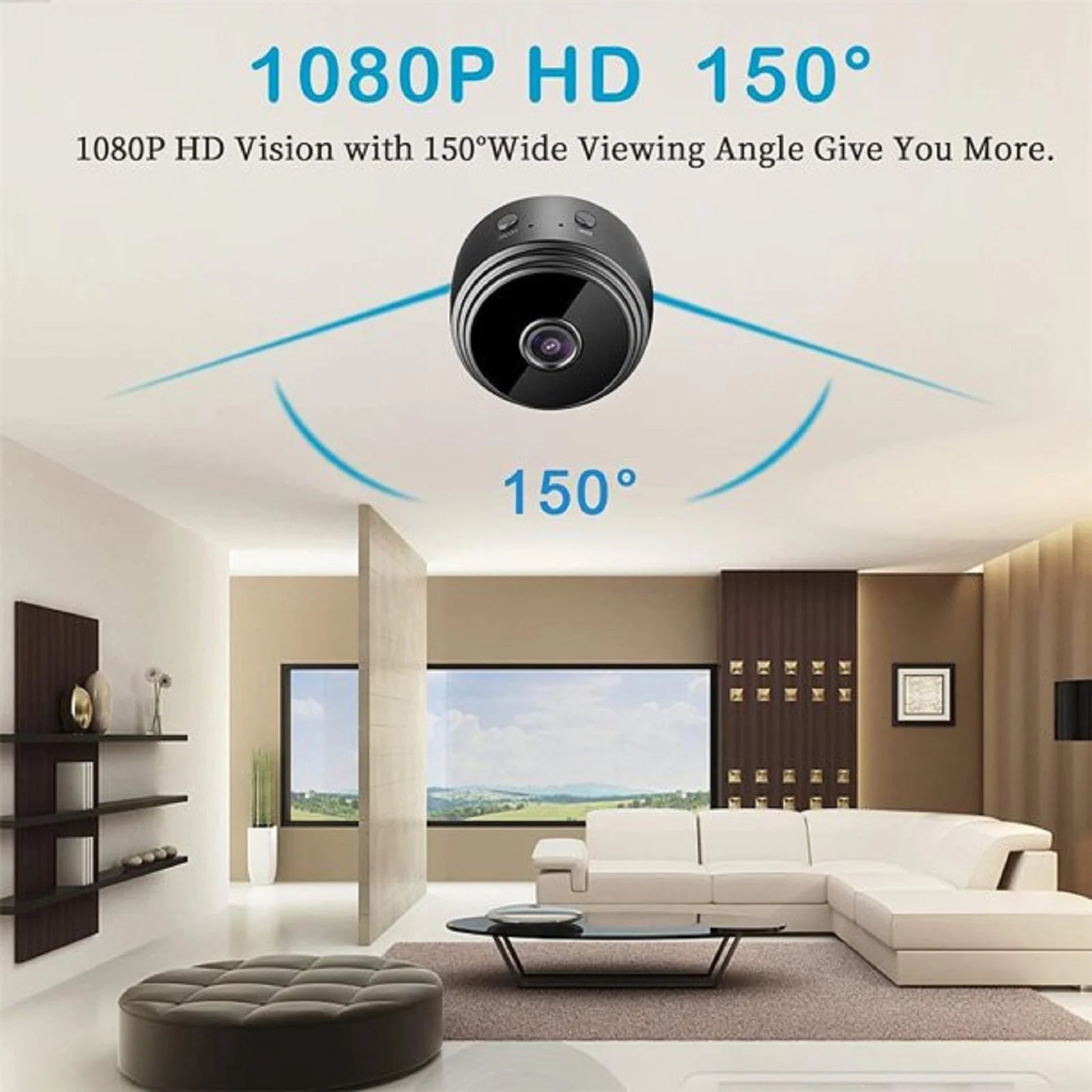 SZDUDU 1080P HD Wifi Mini Security Camera, Small Home Security Camera for Indoor Outdoor