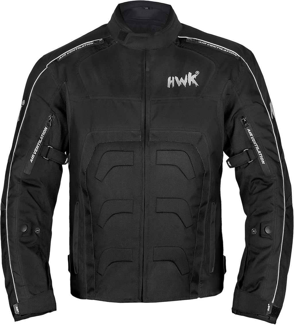 HWK Spyder Motorcycle Jacket for Men with Weather Resistant Cordura Textile Fabric for Enduro Motocross Jacket